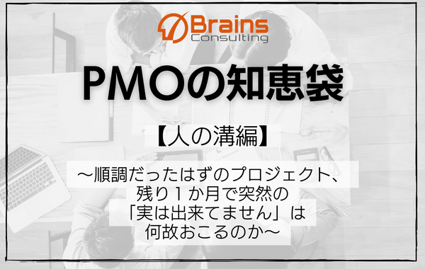 PMOの知恵袋【人の溝編】～順調だったはずのプロジェクト、残り1か月